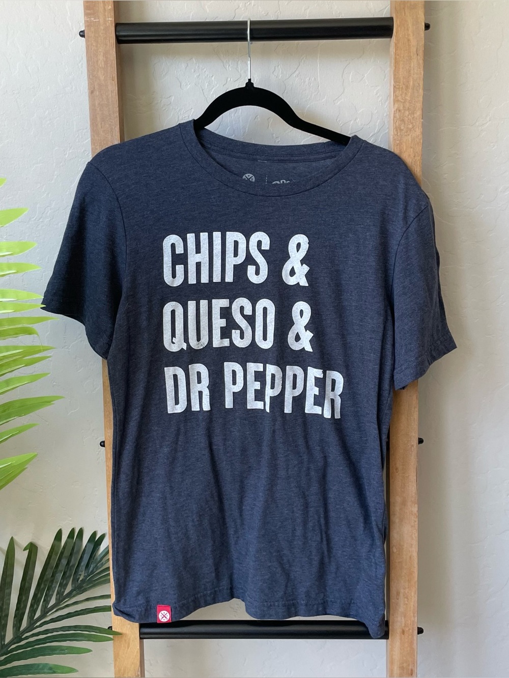 Graphic Tee - Chips & Queso & Dr Pepper - Dark Navy Heather